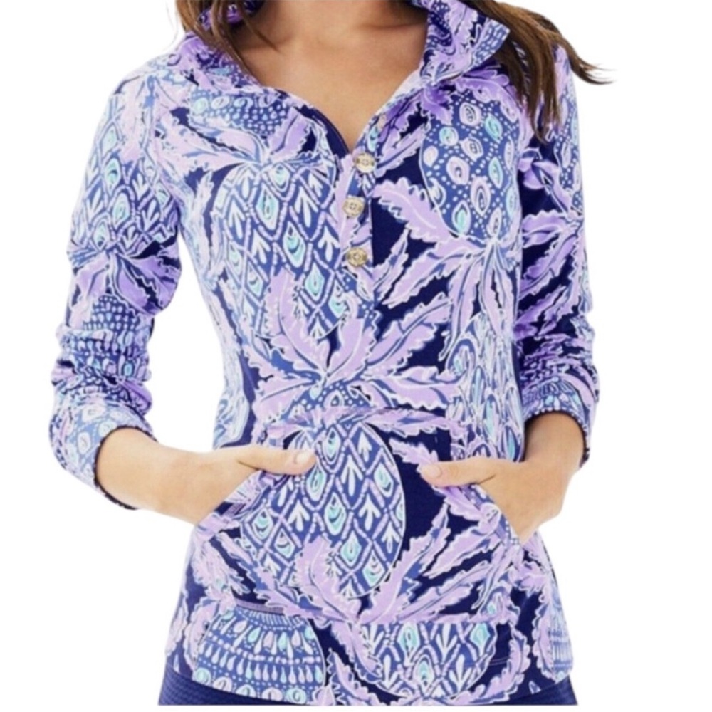 Lilly Pulitzer UPF 50+ Captain Popover in Lilac Verbena Coco Safari